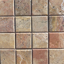 Load image into Gallery viewer, Scabos Travertine 4x4&quot; Deep Beveled Tile