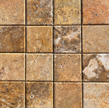 Load image into Gallery viewer, Scabos Travertine 4x4&quot; Rounded Edge Tile