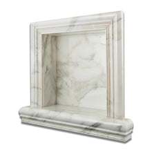 Load image into Gallery viewer, Calacatta Gold Marble Custom Made Shampoo Niche